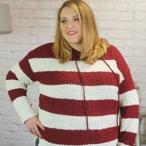 Popcorn & Stripes Sweater